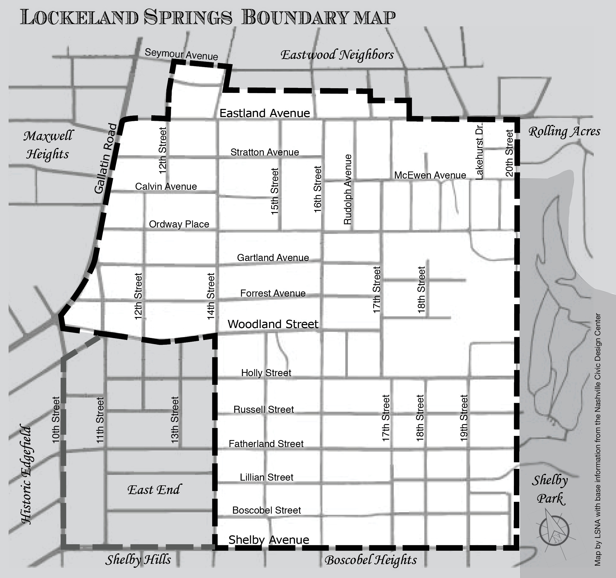 Lockeland Springs Map – Lockeland Springs Neighborhood Association